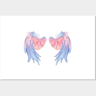 Delicate Angel Wings Posters and Art